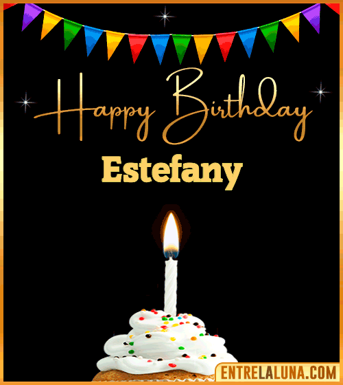 GiF Happy Birthday Estefany